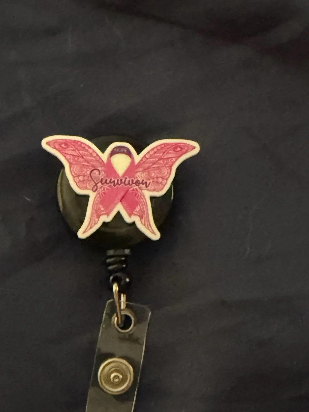 Pink Butterfly Survivor Badge Reel